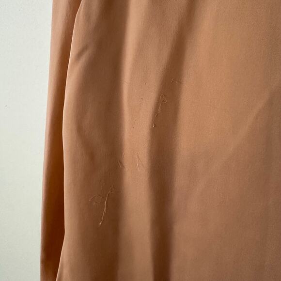 Rebecca Taylor light pink silk long sleeve v-neck top size 12 - Picture 14 of 14